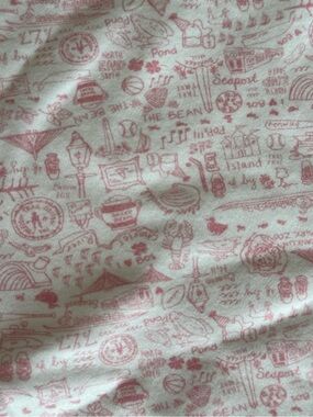 Illustrated Boston Cotton Blanket in Light Pink by Joy Street Kids